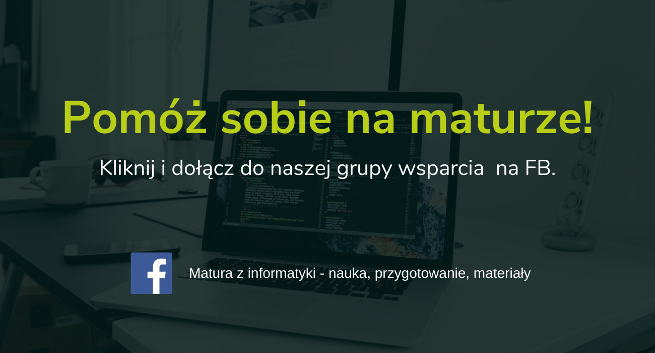 grupa wsparcia matura z informatyki