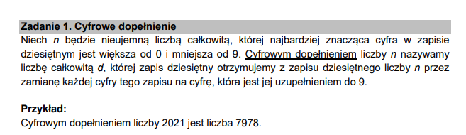 matura z informatyki 2021 zadanie 1